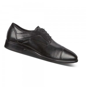 Zapatos de Vestir Ecco Citytray Cap Toe Hombre Negros | México 401WNB